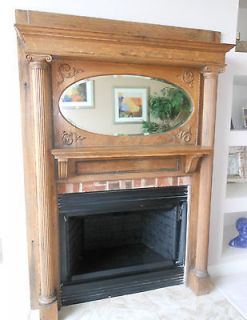 antique wood fireplace mantel in Fireplaces & Mantels