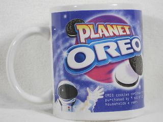 Collectible Planet Oreo Fun Facts Cookie Statistics Coffee Mug Cup 