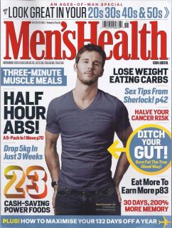 MENS HEALTH MAGAZINE TRUE BLOOD RYAN KWANTEN MUSCLE MEALS POWERFOODS 