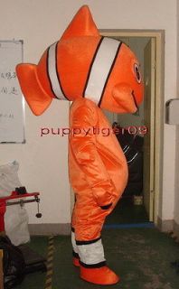 New Professional Clown Fish Nemo Mascot Costume Fancy Dress Adult Size