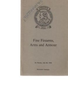 Christies Auction Catalog Fine Firearms Arms July 1968