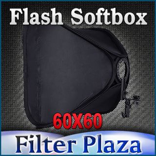   24/60cm Softbox For SpeedLight Flash Hot Shoe Soft Box Kit 60x60cm