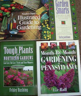 Gardening 4 Book Lot / Perennials / Northern Gardens / Pennsylvania 