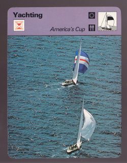AMERICAS CUP Boat Sailboat Ship Yachting Sailing 1978 SPORTSCASTER 