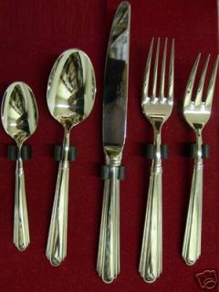 GUY DEGRENNE VOGUE STAINLESS FLATWARE 5 PIECE PLACE SET