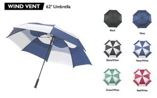 New Bag Boy Golf 62 Wind Vent Umbrella Red White