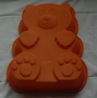   300mm Teddy Bear Birthday Silicone Cake Mould Pan Celebration Mold