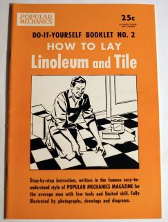 How To Lay Linoleum & Tile 1954 Shuffleboard Your Basement Popular 