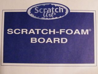 12x Scratch Foam Boards by Scratch Art Easy Printmaking Texture Plates 