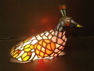 Stained Glass Peacock Bird of Paradise Lamp decorative light