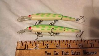 Rebel Fastrac Glow ~ 6 jointed Used lures 2 Salmon favorites 