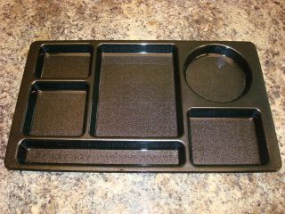   Lot of 12 Cambro 915CW School Cafeteria Food Serving Lunch Trays Black