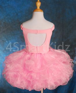 Girl Cup Cake Pageant Dress Up Party Dance Occasion Size 4 11 PT001