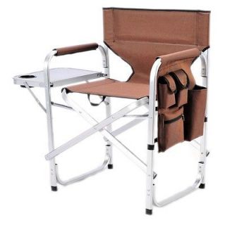 Camping Folding Director Chair w/Table 1204Brown