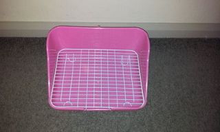 Large Rectangle Litter tray guinea pig/ rabbit/ ferret + Grid (no more 