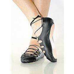 Economy Child Size 13 Medium Black Leather Irish Ghillie Shoe