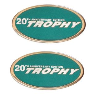   TROPHY 20TH ANNIVERSARY EDITION FOAM FILLED RAISED BOAT DECALS (PAIR