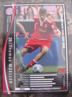 THOMAS MUELLER SOCCER CARD WCCF 09 10 GERMANY FC BAYERN
