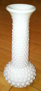Vintage Brody Co. Milk Glass Hobnail 7 1/2 High Bud Vase PRETTY 