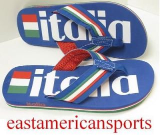   Flag Blue Beach Pool Sandals Soccer Calcio Slippers Shoes Mens L