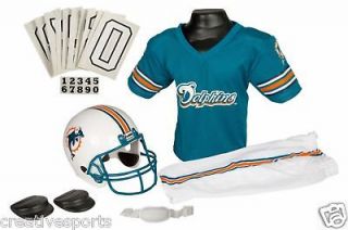 Miami Dolphins Football Helmet Uniform Set Size Small Age 4 6