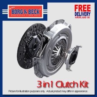 Borg & Beck 3in1 Clutch Kit Opel Monza 2.5 12V 2490cc 134bhp 81 86