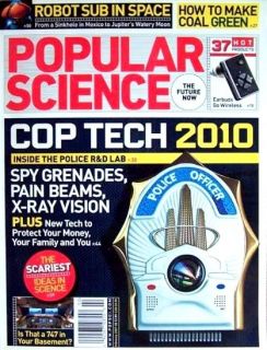   Science 2/07 Cop Tech 2010/Spy Grenades/X Ray Vision/Robot Sub/Earbuds