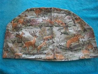   cover handmade for the toaster oven or 4 slice forest deer brown green