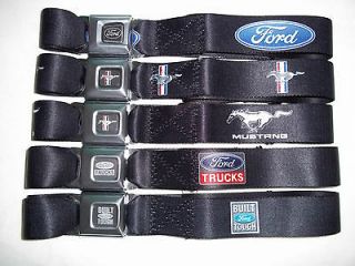 Seatbelt Belt Buckle Ford Oval Mustang Trucks Built Tough
