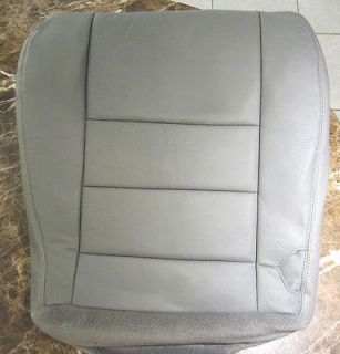   Ford F250 F350 Lariat 4X4 Diesel Leather Driver Bottom Seat Cover GRAY