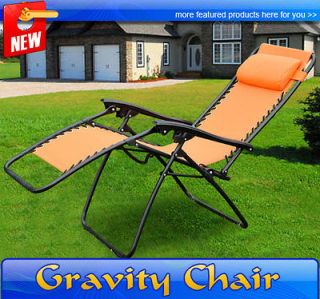   Zero Gravity Chair Folding Recliner Patio Pool Lounge Chairs Outdoor