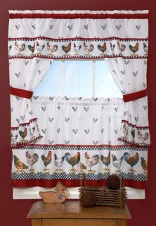 rooster curtains in Curtains, Drapes & Valances