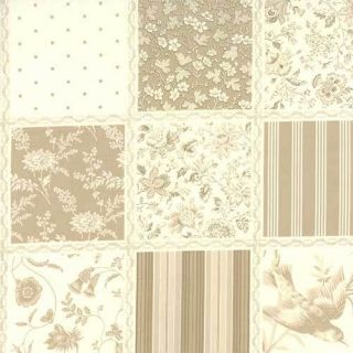   Fabrics ½ yd Rouenneries Deux 13600 13 Squares Pearl French General