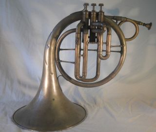 RARE Vintage Pan American 1929 mellophone Elkhart with hard case cover