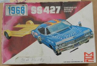   CHEVY IMPALA SS 427 MPC MODEL KIT FORD MUSTANG AMT DRAG CAR RACE COUPE