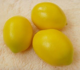   x2.1 Lemons home Decorative Plastic Foam Artificial Fruit NEW