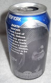 3645 PEPSI Star Wars Episode 1 Collector Can #8 Darth Sidious OPEN 