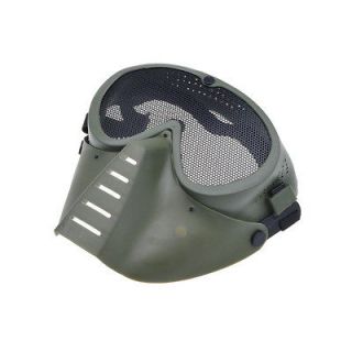 Full Face Eyes Nose Wear Protector Safety Guard Mesh Mask Airsoft 