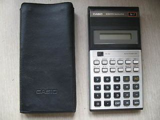 Vintage Casio Computer Co. FX 7 Scientific Calculator w/ Case 