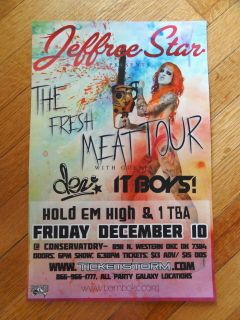 JEFFREE STAR fresh meat tour Promotional POSTER collectible 11 x 17