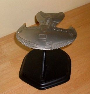 Star Trek Franklin Mint Pewter Ferengi Marauder with Styrofoam Shell 