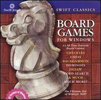 Swift Classic Board Games PC CD shark dominoes, word search, rockslide 