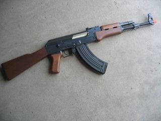 Double Eagle Metal AK 47 AEG Airsoft Gun 400 FPS Wood