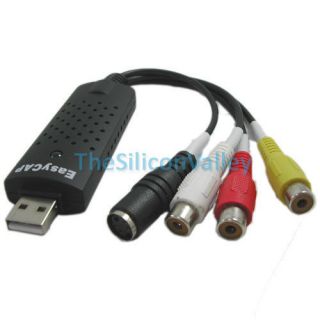 New EasyCap USB 2.0 Video TV DVD VHS Audio Capture Adapter Free 