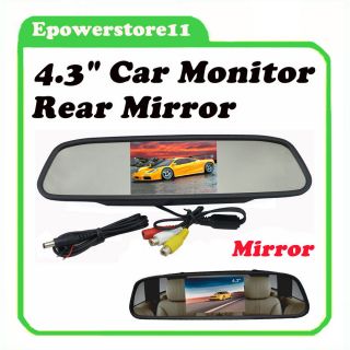   Car Rear view Monitor/Mirror LCD Color Screen For Car Reversing Camera