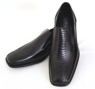   Slip On Loafers Dress Shoes Ostrich Crocodile Alligator + Shoe Horn