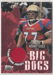 2004 RODNEY LEISLE UCLA TOPPS DPP BIG DOGS JERSEY 50649
