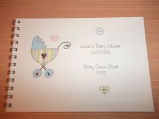 Personalised Baby Shower Guess / Prediction Book Game A6
