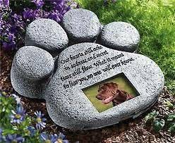 Personalized Pet Memorial Paw Print Garden Stone ~NEW~