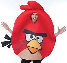Red Bird Angry Birds Video Game Adult Halloween Costume NWT